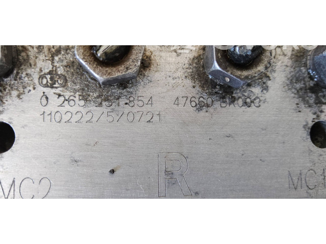 Jednotka ABS 47660BR000, 0265251854 Nissan Qashqai+2 2010