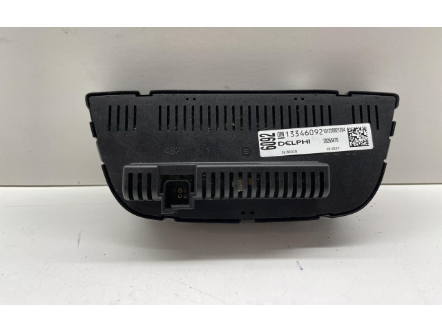 Блок управления климат-контролем 13346092, 13346092   Opel Meriva B