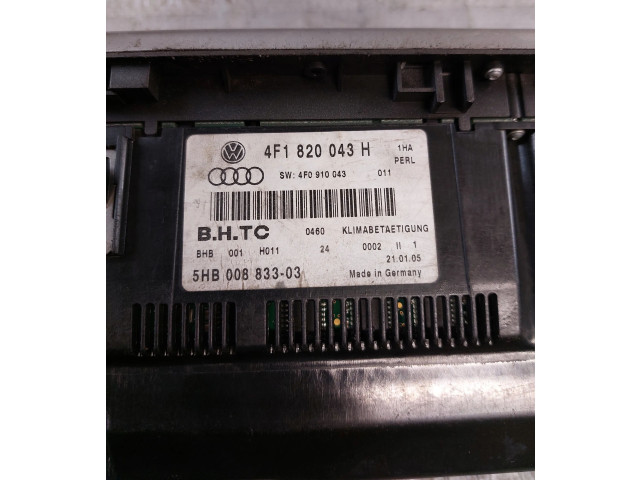Блок управления климат-контролем 4F1820043H Audi A6 S6 C6 4F