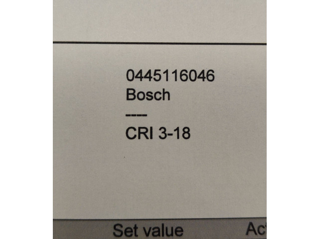 Vstřikovač 0445116046 Volvo V40 D5204T6