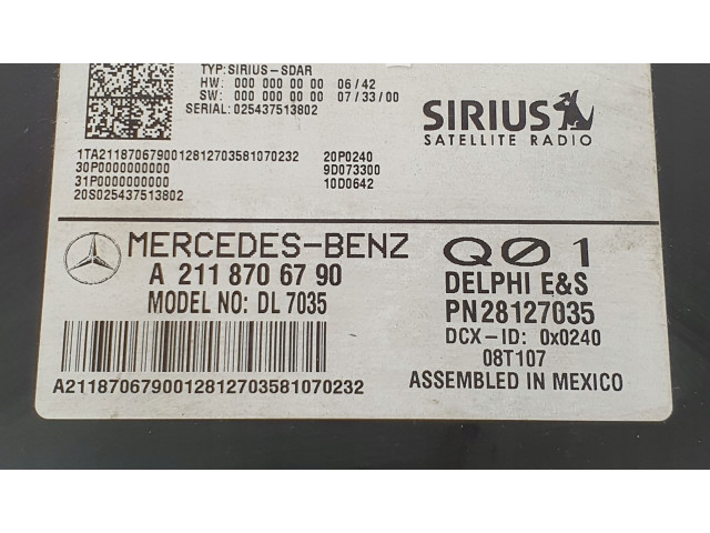 Блок управления A2118706790   Mercedes-Benz GL X164