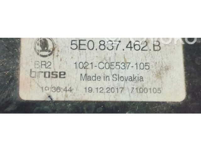 Электрический механизм для подъема окна без двигателя     5E0837462B    Skoda Octavia Mk3 (5E) 