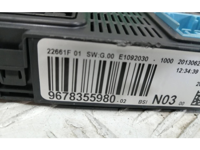 Блок предохранителей 9678355980, 22661F01   Peugeot 2008 I    