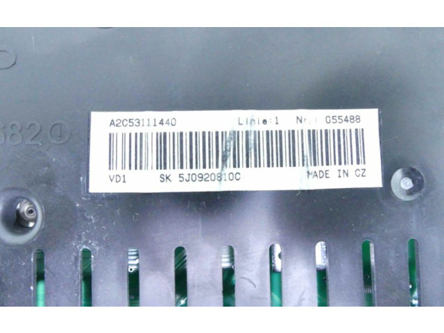 Přístrojová deska Skoda Roomster (5J) 2008 5J0920810C, IMPRK1273270