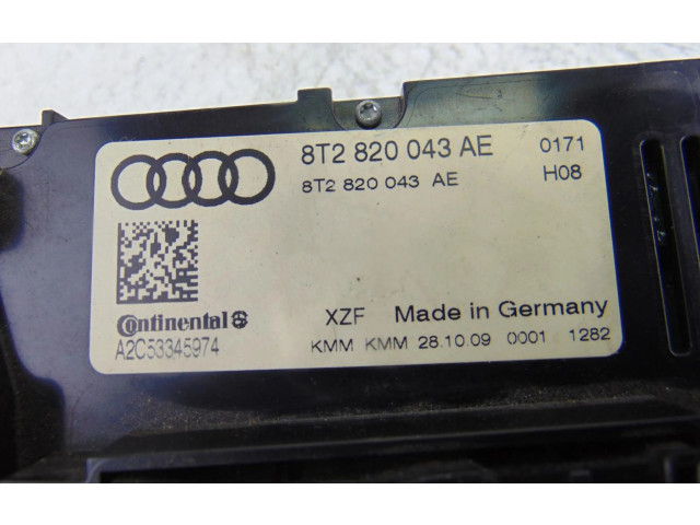 Блок управления климат-контролем 8T2820043AE   Audi A5 8T 8F