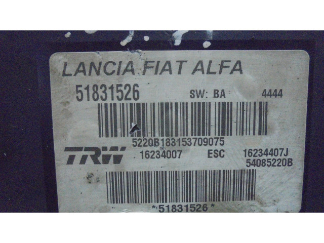 Блок управления АБС 71751336, 54085220B Alfa Romeo 159