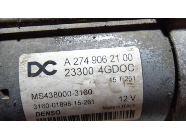 Стартер A2749062100, 233004GD0C Infiniti Q50