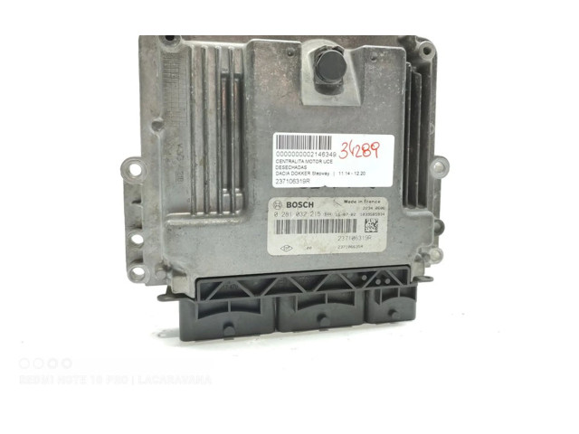 Блок управления двигателя 237106319R Dacia Lodgy