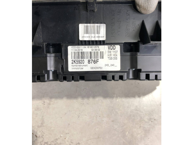 Přístrojová deska  Volkswagen Caddy 2012 2K5920876F  