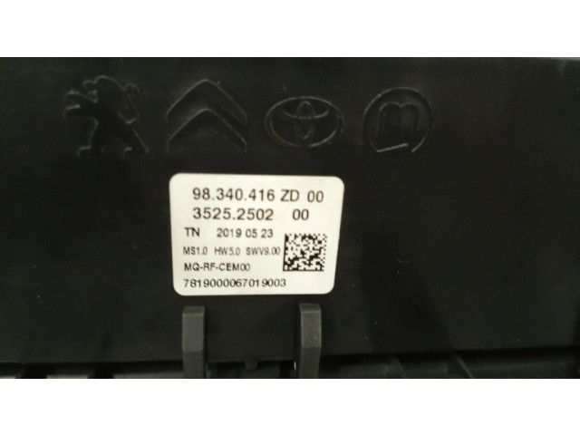 Блок управления климат-контролем 98340416ZD00 Citroen Berlingo