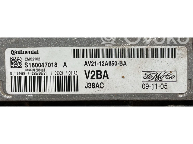 Řídící jednotka AV21-12A650-BA, AV21-12A650-BA Ford Fiesta 2010