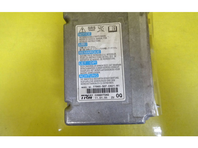 Блок управления 77960-SEF-E821-M1 Honda Accord