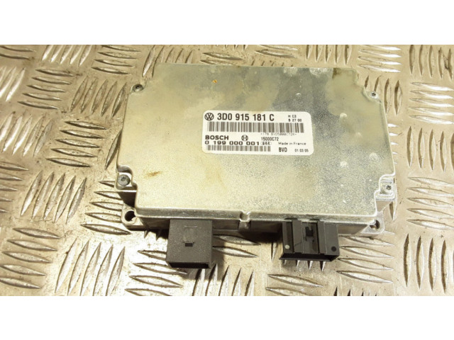 Блок управления 3D0915181C, 0199000001 Volkswagen Phaeton