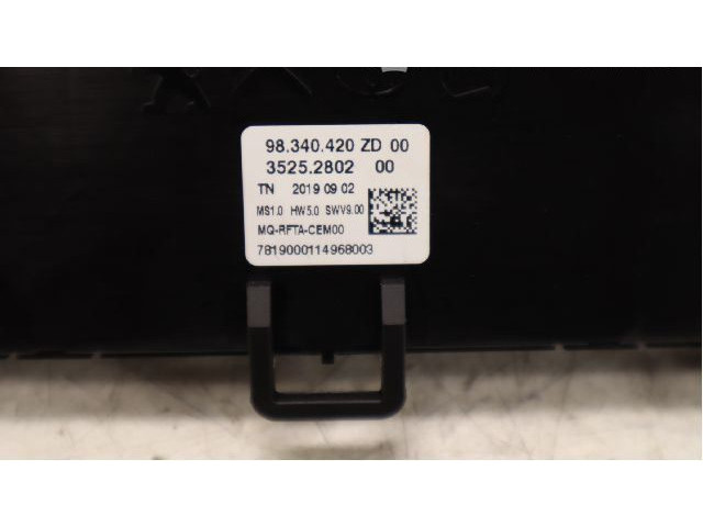 Блок управления климат-контролем 98340420ZD Peugeot Partner III