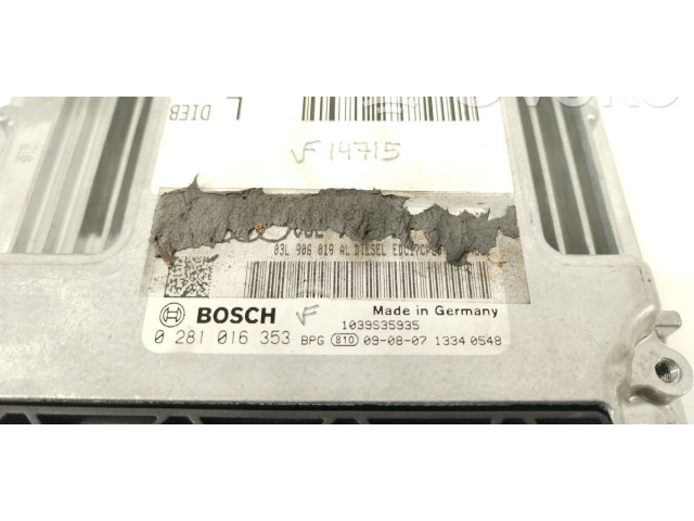 Блок управления двигателя 03L906019AL, 03L906019C Audi A4 Allroad