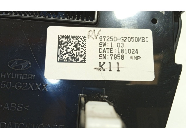 Блок управления климат-контролем 97250G2050, 97250G2050MBI   Hyundai Ioniq