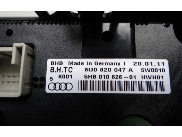 Блок управления климат-контролем 8U0820047A Audi Q3 8U