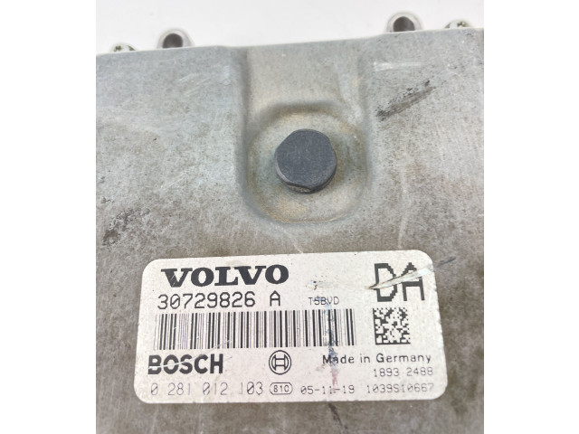 Блок управления двигателем Блок управления 30729826A, 0281012103   Volvo V70
