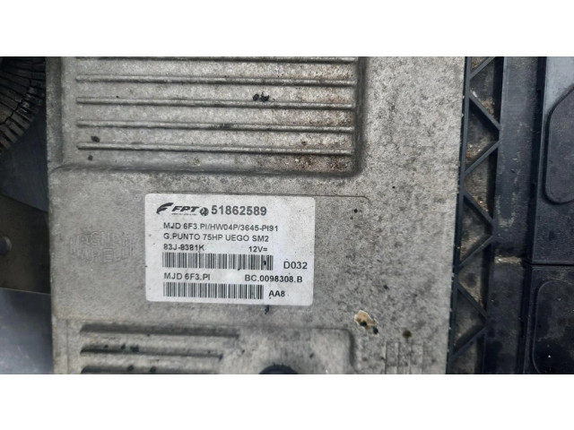 Řídící jednotka 51862589, 83J8381K   Fiat Punto Evo 2009