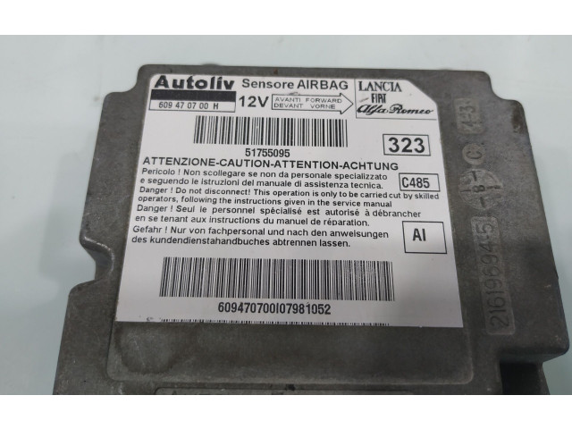 Блок подушек безопасности 51755095   Fiat Linea