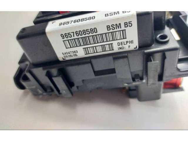 Pojistková skříňka Řídící jednotka BSM 9657608580 Citroen Berlingo 2009