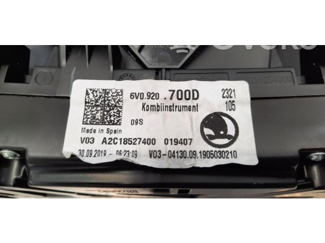 Панель приборов 6V0920700D Skoda Fabia Mk3 (NJ)